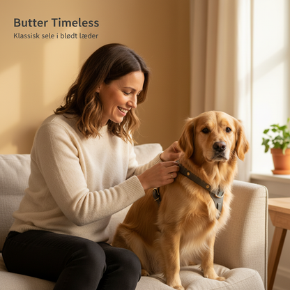 Butter Timeless // Klassisk sele i blødt læder (grå)
